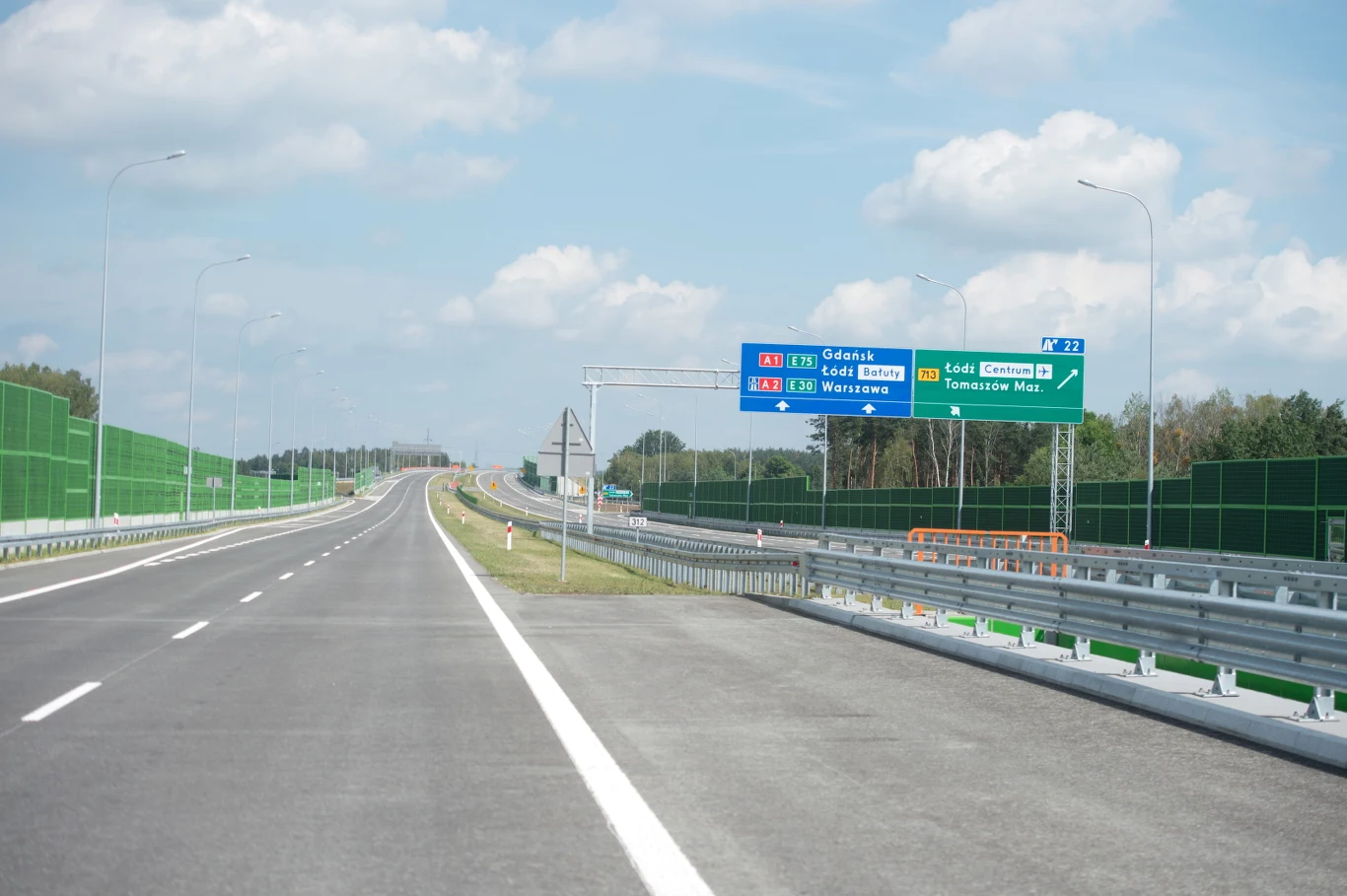 Autostrada A1 koło Łodzi