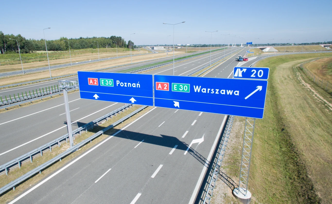 Autostrada A1 koło Łodzi