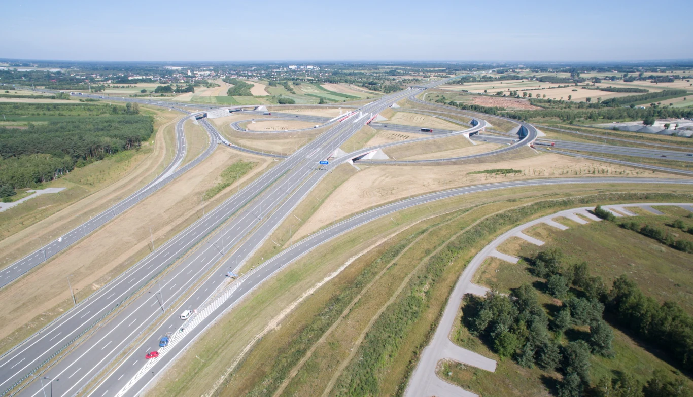 Autostrada A1 koło Łodzi