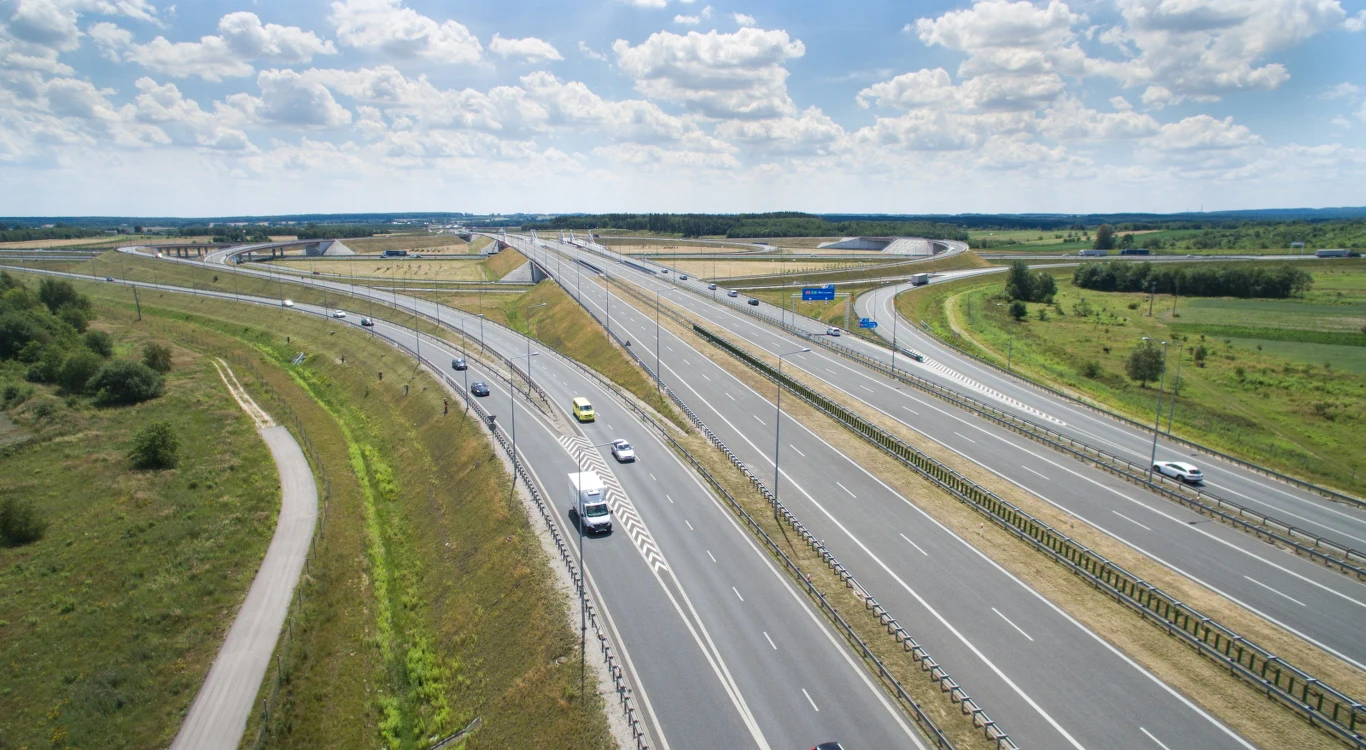 Autostrada A1 koło Łodzi