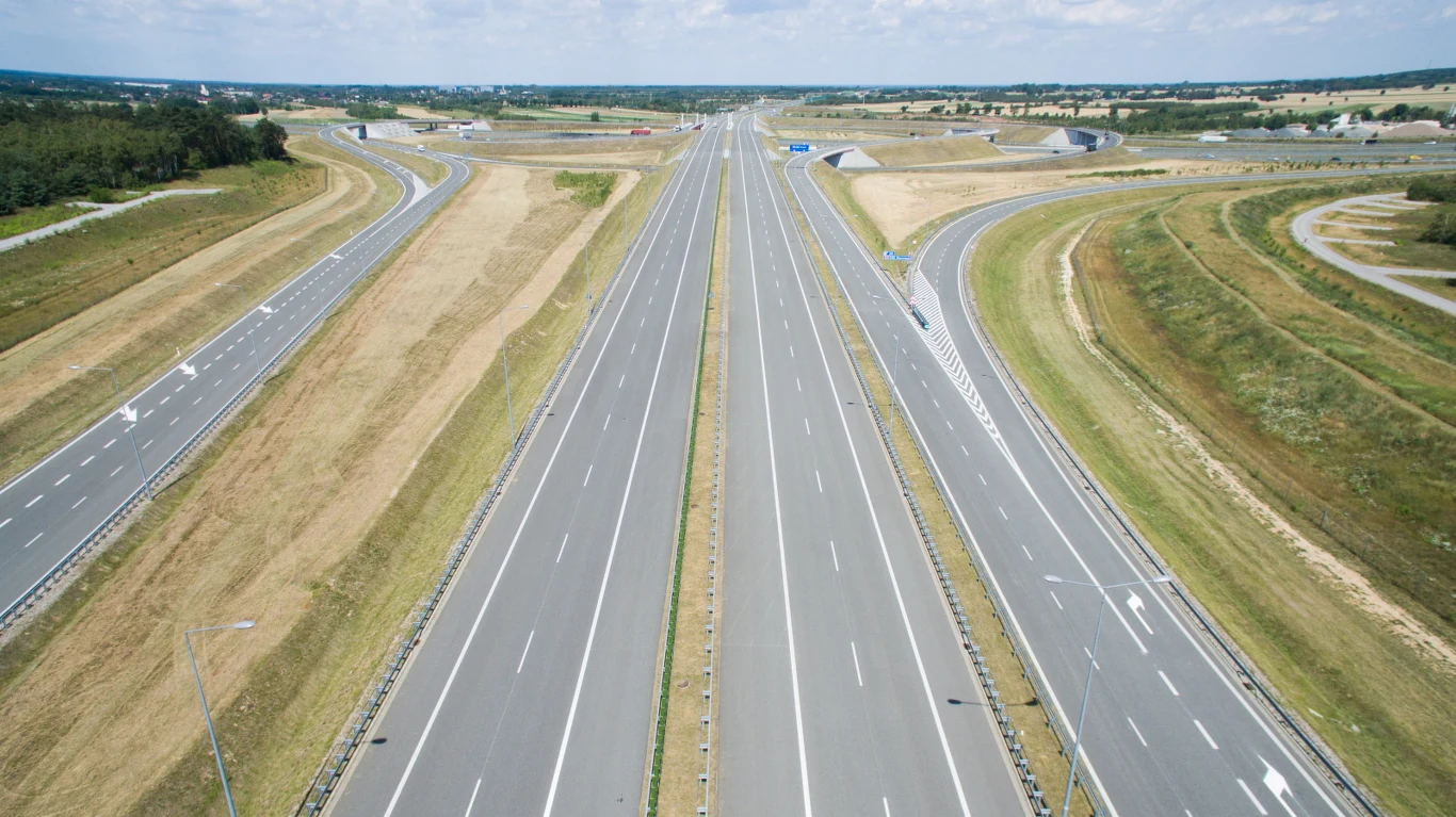 Autostrada A1 koło Łodzi