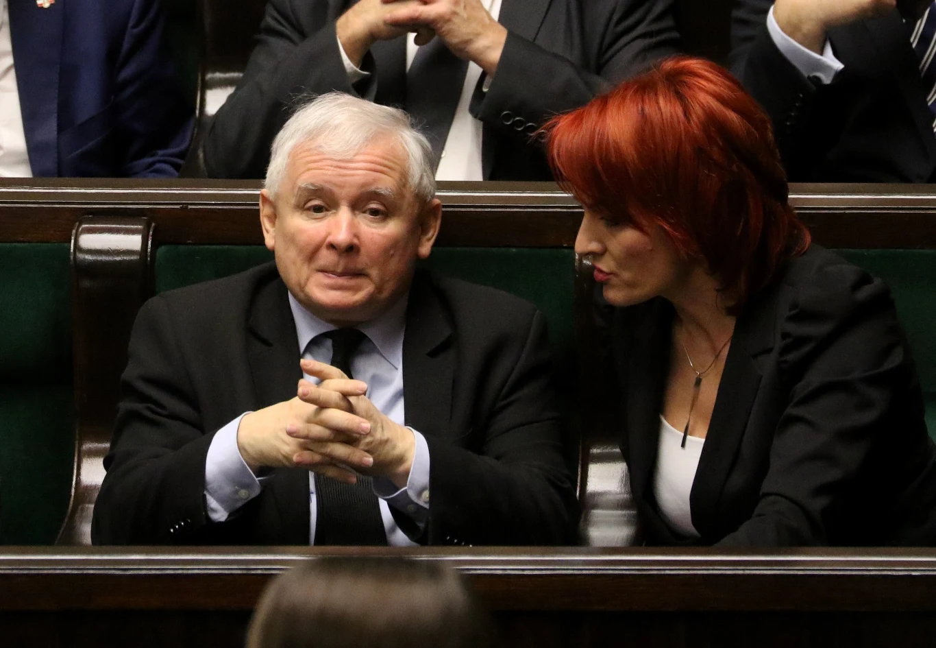 Jarosław Kaczyński i Bernadeta Krynicka Jarosław Kaczyński i Bernadeta Krynicka