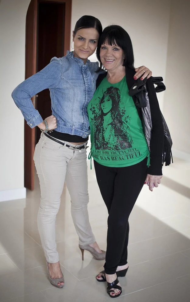 Izabella Skrybant-Dziewiątkowska z córką Anią