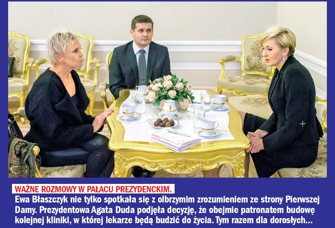 Ewa Błaszczyk na spotkaniu z Agatą Dudą Ewa Błaszczyk na spotkaniu z Agatą Dudą