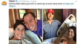 Niezwykły zbieg okoliczności. Bliźniaczki urodziły tego samego dnia