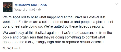 Mumford &Sons na Facebooku