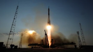 Z kosmodromu Bajkonur w Kazachstanie wystartowała rosyjska rakieta Sojuz MS