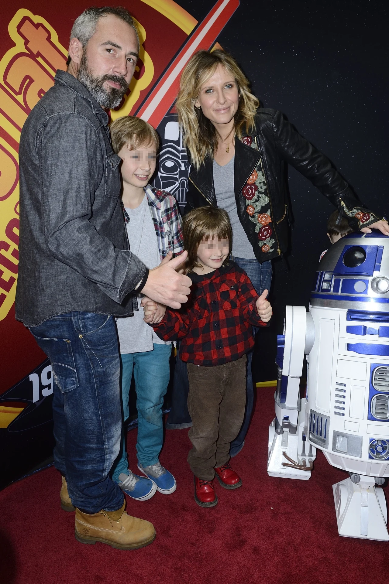 Markowska i Kopczyński z dziećmi