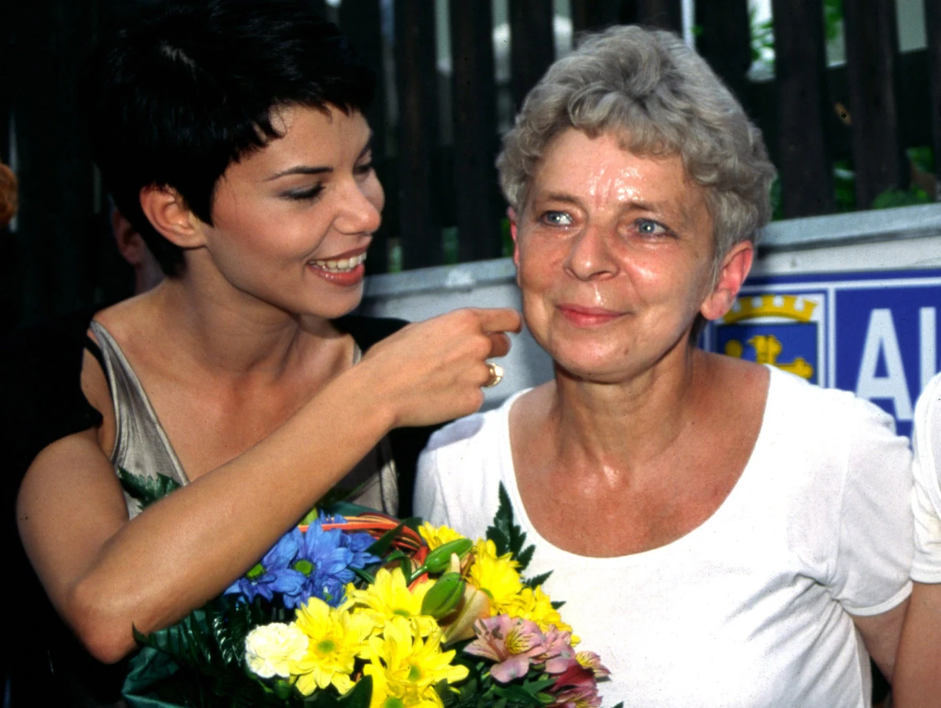 Górniak z mamą Górniak z mamą