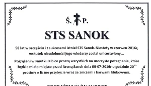 Smutne pożegnanie klubu z Sanoka