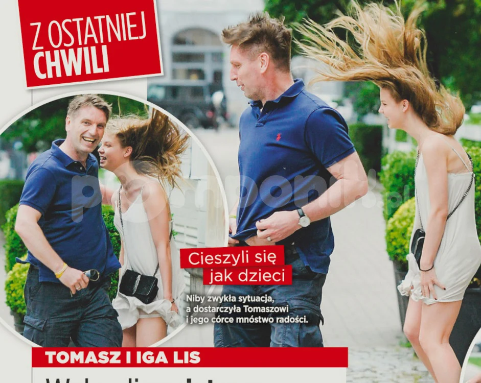 Tomasz Lis chroni córkę przed paparazzi (Źródło: Show) Tomasz Lis chroni córkę przed paparazzi (Źródło: Show)