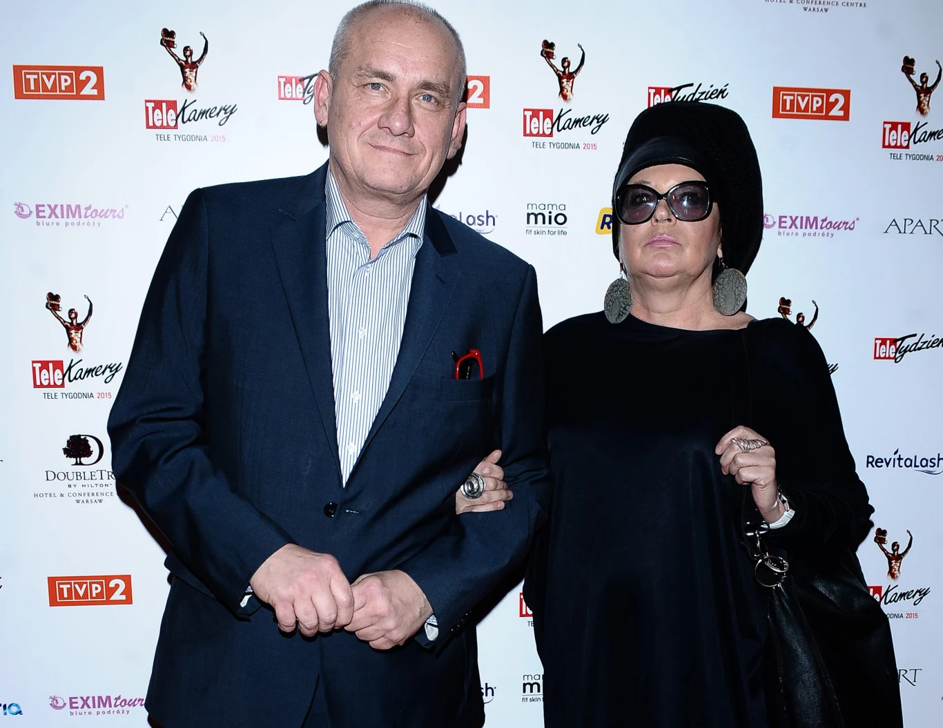 Michał Olszański z żoną Michał Olszański z żoną