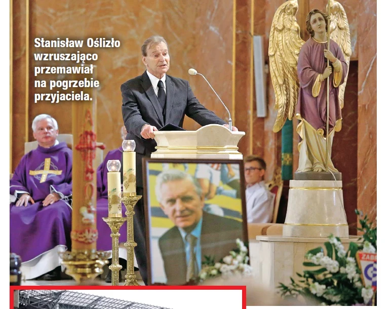Stanisław Oślizło przemawia na pogrzebie Stanisław Oślizło przemawia na pogrzebie