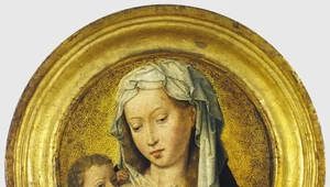 Hans Memling, Matka Boska karmiąca, 1480, olej na desce, Museum Van der Berg w Antwerpii