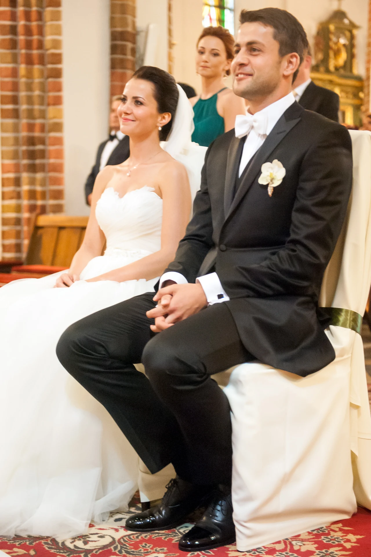 Łukasz Fabiański z żoną Anną