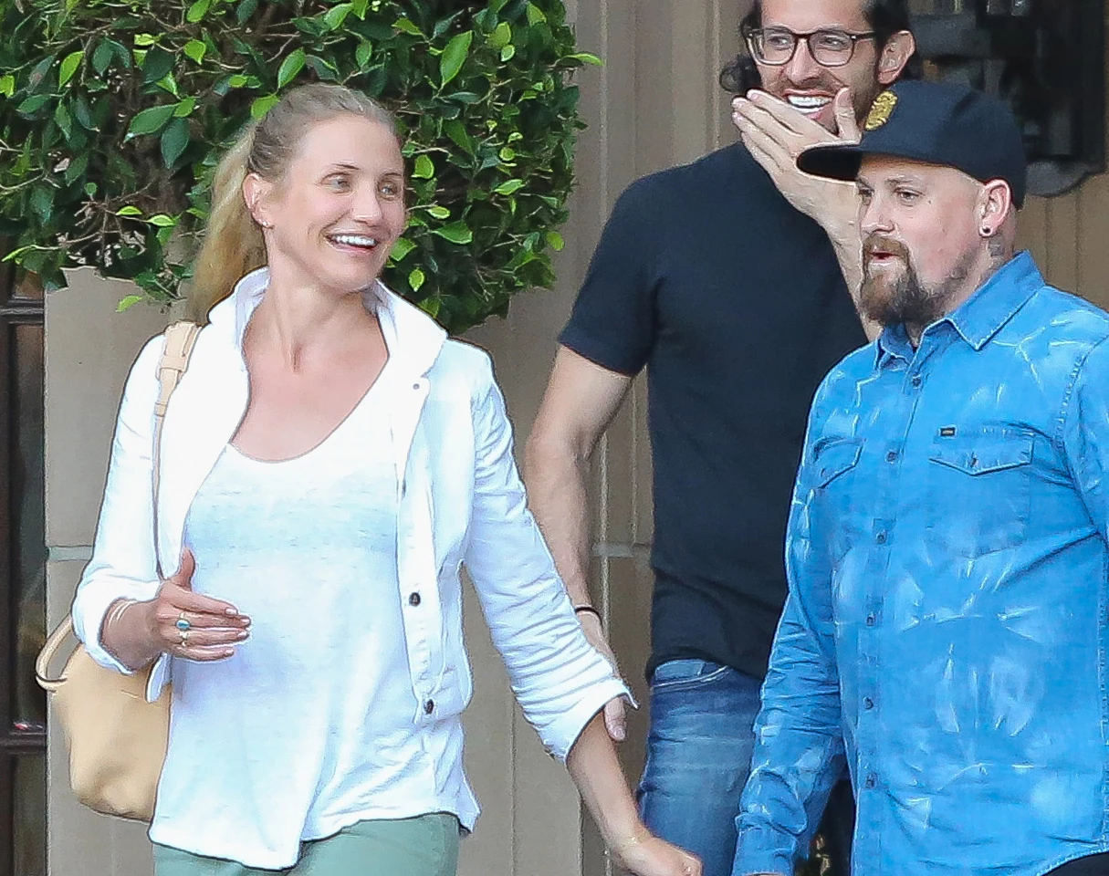 Cameron Diaz z mężem Cameron Diaz z mężem