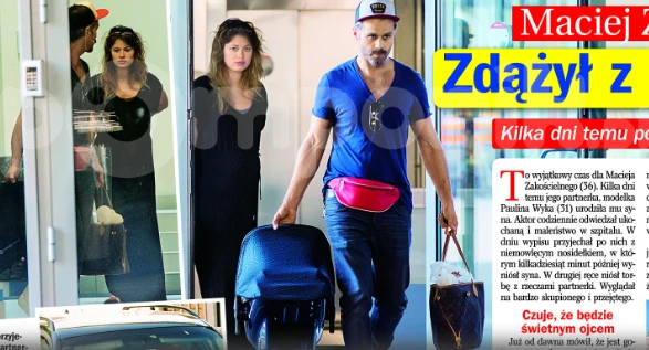 Zakościelny z ukochaną i dzieckiem