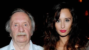 Wojciech Pokora z wnuczką Agatą Nizińską 