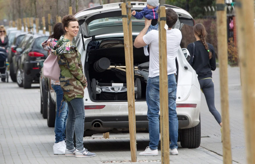 Paulina i Sebastian z córką