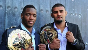 Douglas Lima (z prawej) wygrał walkę wieczoru