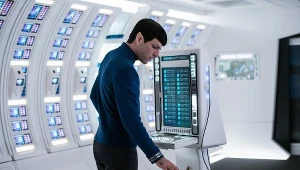 Zachary Quinto jako komandor Spock w filmie "Star Trek. W nieznane"