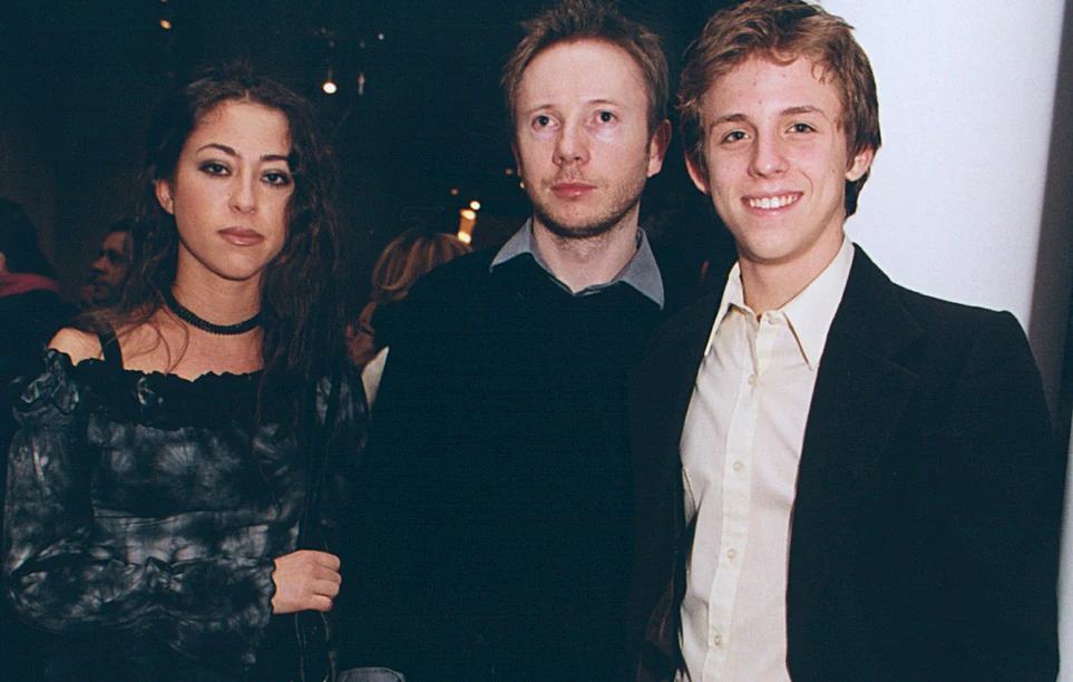 Natalia Kukulska z mężem i bratem, 2002 rok