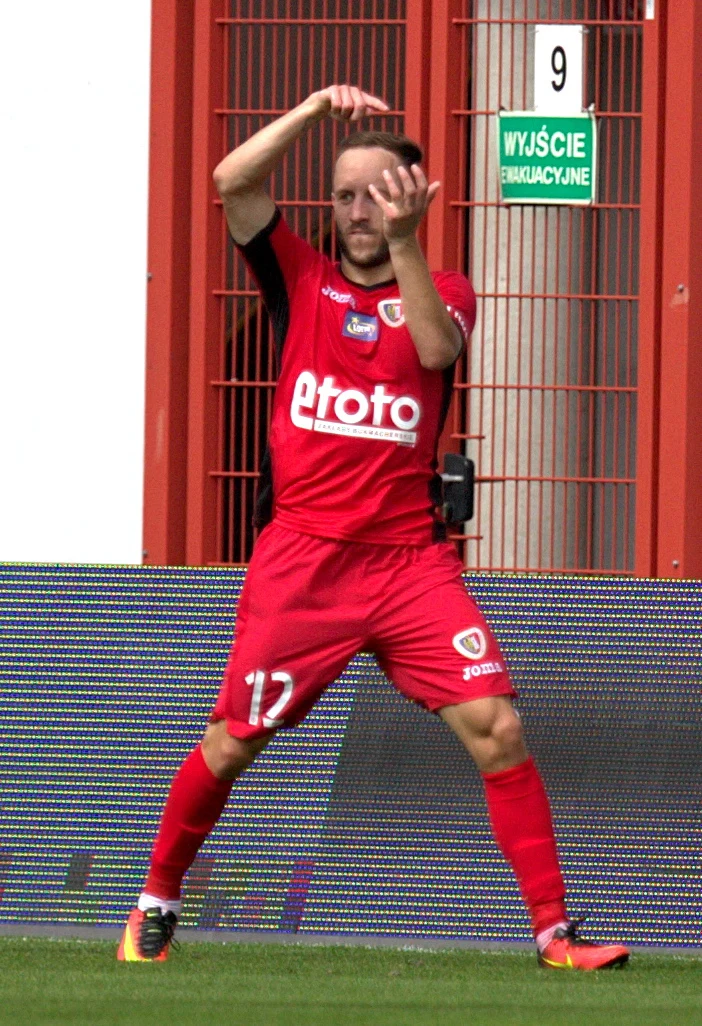 Piłkarz Piasta Gliwice Sasza Żivec