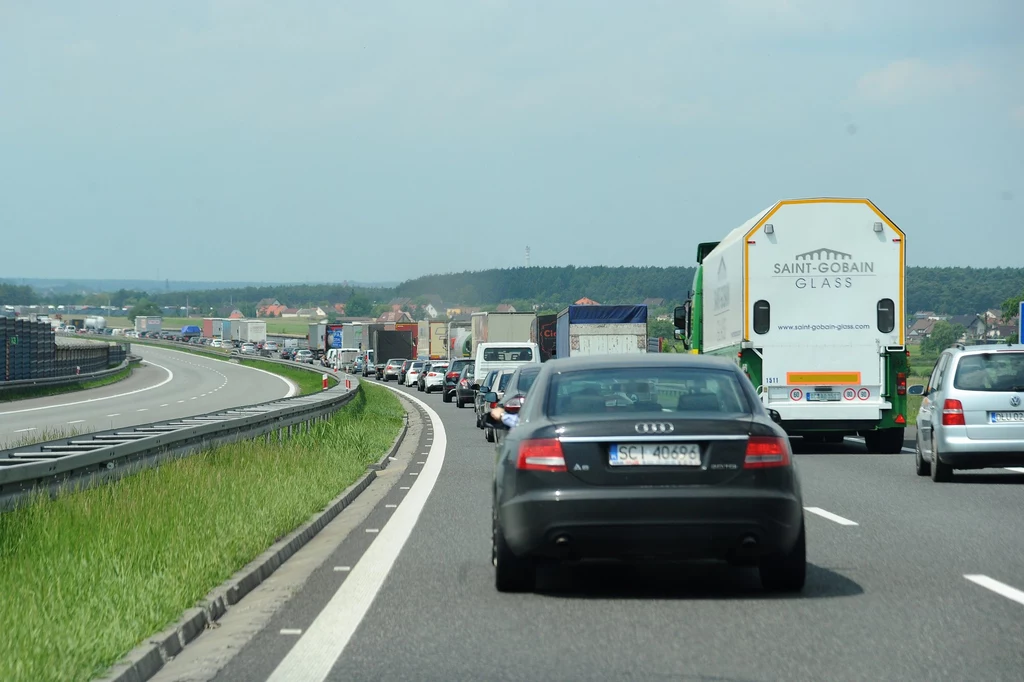 Korek na autostradzie A4