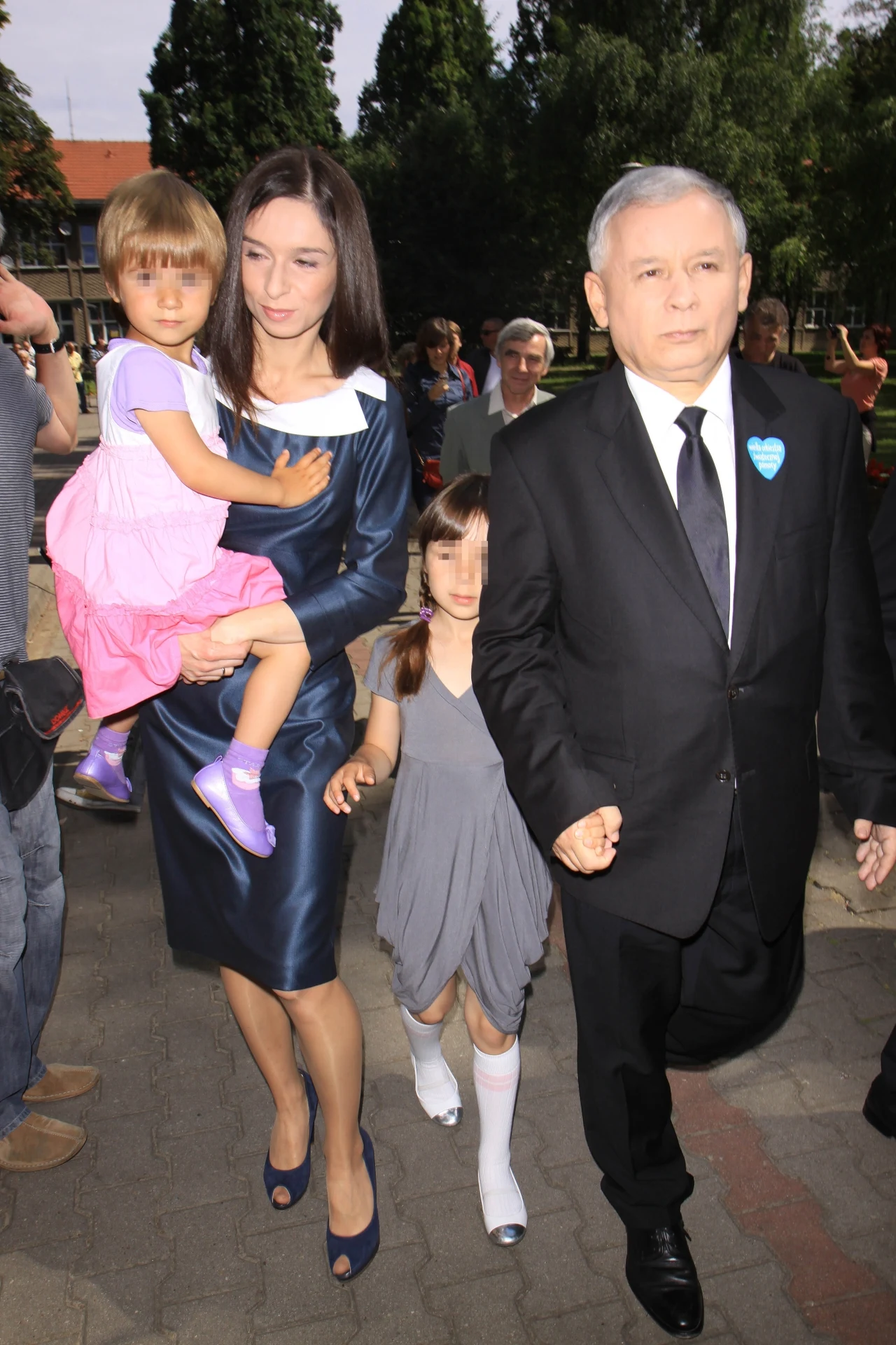 Marta z córkami i Jarosław Kaczyński Marta z córkami i Jarosław Kaczyński
