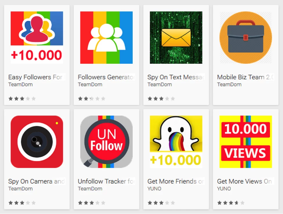 Fałszywe aplikacje w Google Play