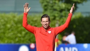 Grzegorz Krychowiak na zdjęciu w dresie reprezentacji Polski