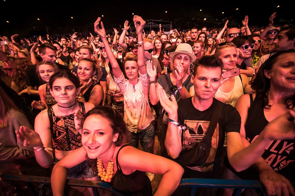 Publiczność pierwszego dnia festiwalu