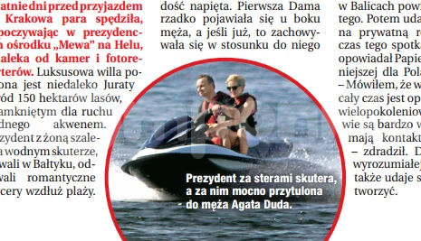 Para prezydencka na wakacjach Para prezydencka na wakacjach