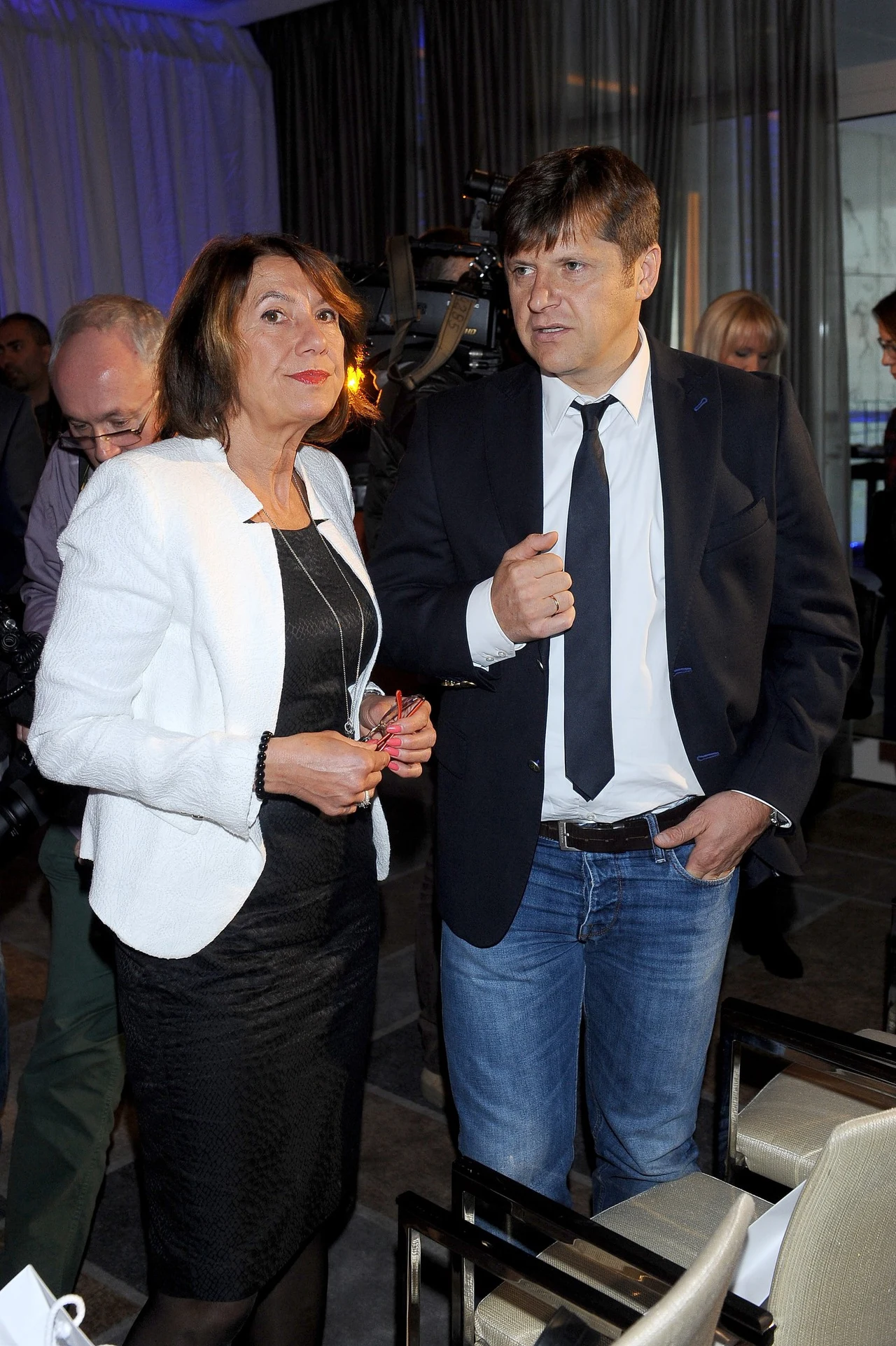 Mama Roberta Lewandowskiego, na zdj. z Cezarym Kucharskim Mama Roberta Lewandowskiego, na zdj. z Cezarym Kucharskim