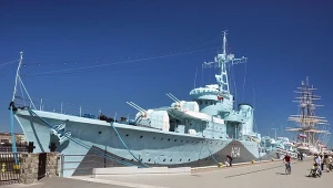 ORP "Blyskawica" już jako okręt-muzeum