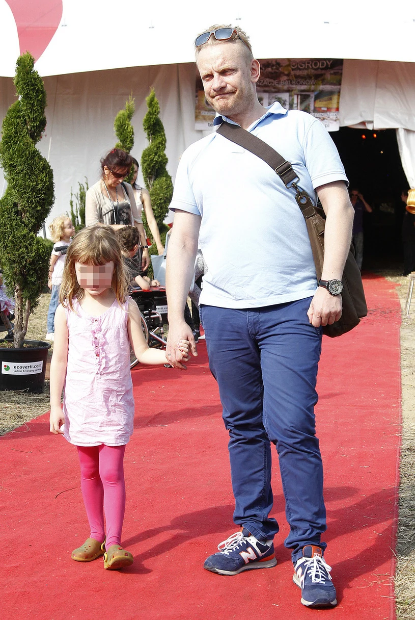 Żukowski z córką Żukowski z córką