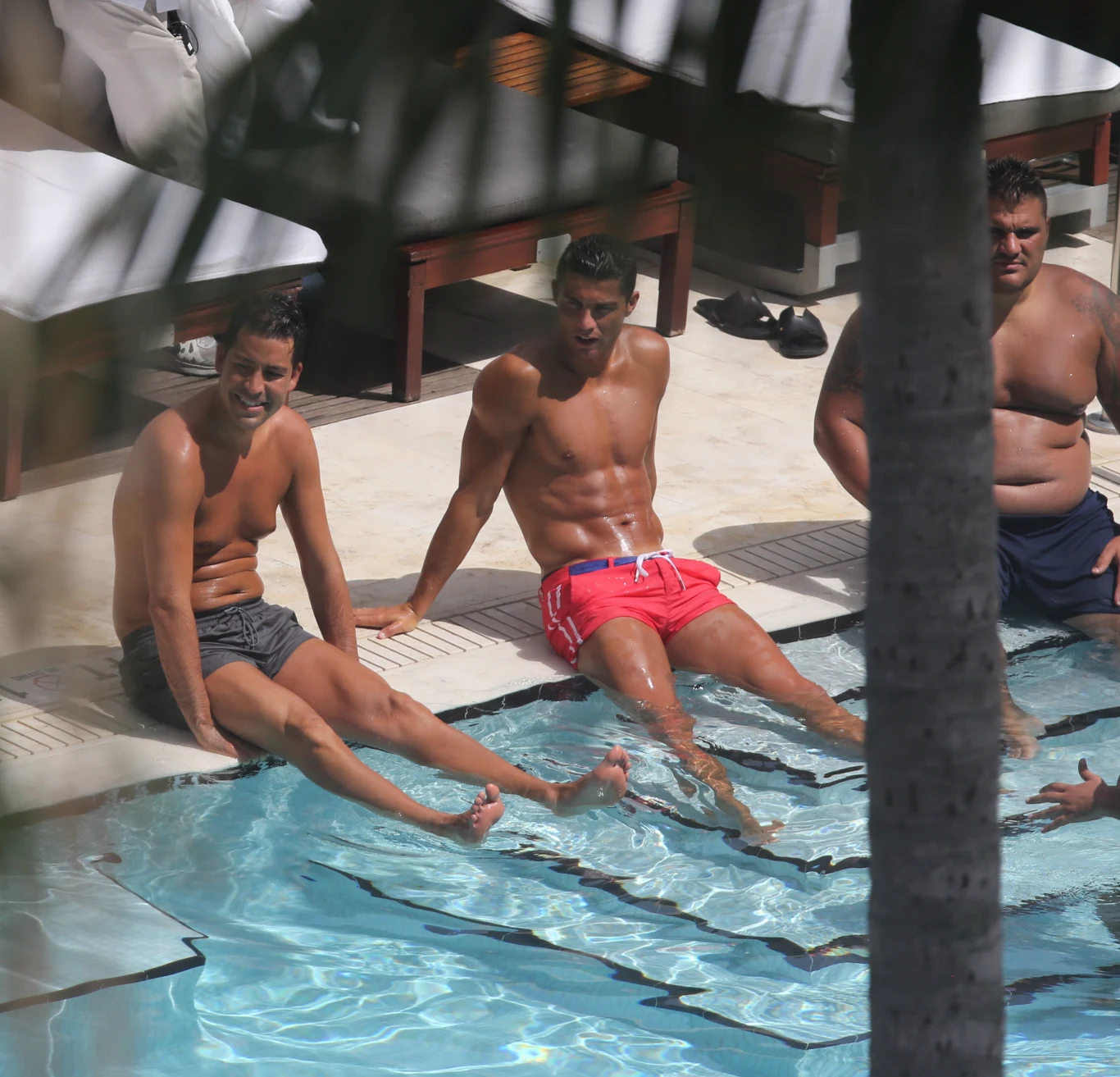 Cristiano Ronaldo z przyjacielem