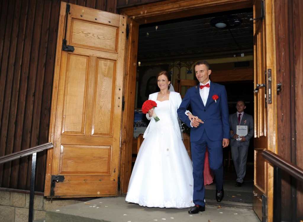 Rafał Majka i Magdalena ślub wzięli w 2014 roku Rafał Majka i Magdalena ślub wzięli w 2014 roku