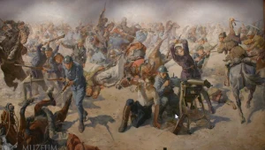 Obraz "Bitwa pod Zadwórzem" Stanisława Batowskiego (1931 r.) fot. Muzeum Wojska Polskiego