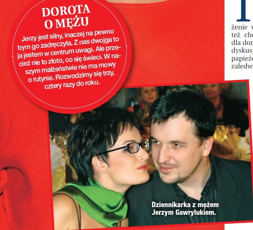 Dorota z mężem 
