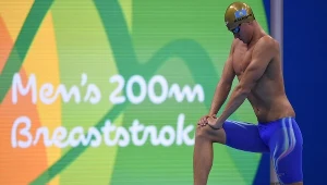 Kazach tuż przed startem