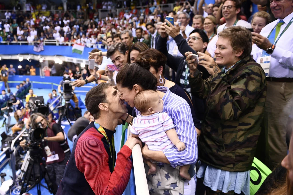 Phelps z rodziną Phelps z rodziną