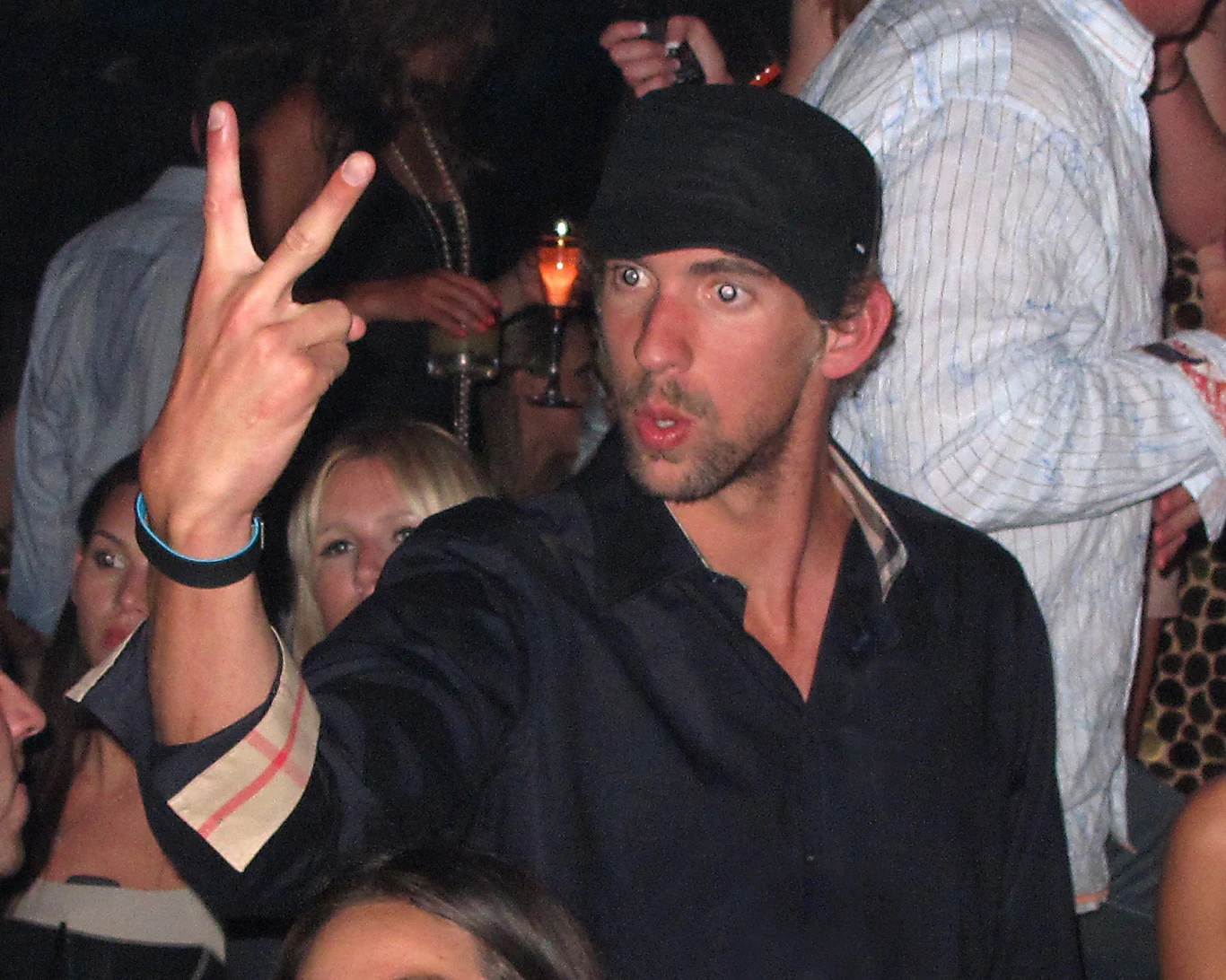 Michael Phelps na imprezie
