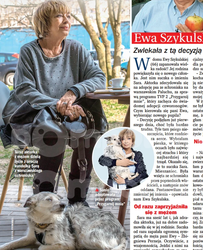 Ewa Szykulska z Sarą Ewa Szykulska z Sarą