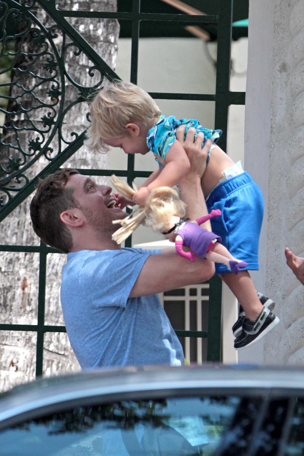 Michael Buble z synem Michael Buble z synem