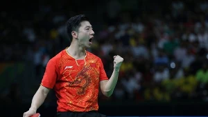Ma Long podczas finałowej partii