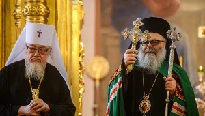  Prawosławny patriarcha antiocheński Jan X (P) przyjechał z Syrii do Polski z sześciodniową wizytą na zaproszenie zwierzchnika Cerkwi prawosławnej w Polsce, metropolity Sawy (L)