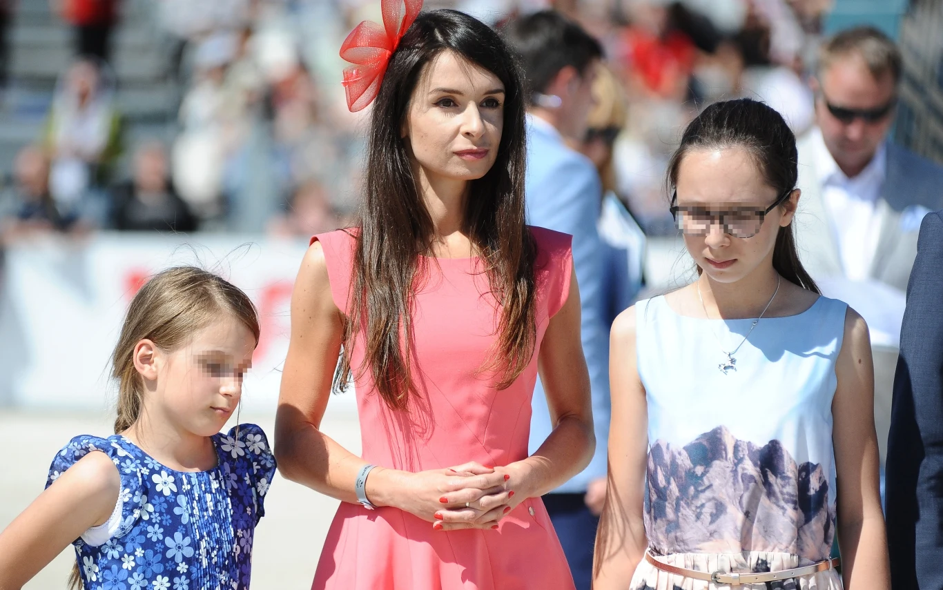Marta Kaczyńska z córkami Marta Kaczyńska z córkami