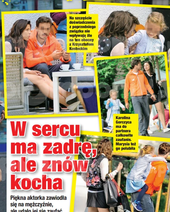 Gorczyca z córką i ukochanym Gorczyca z córką i ukochanym