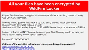 WildFire - szkodliwy program ransomware z polskim akcentem